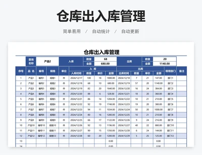 仓库出入库管理