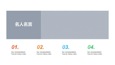 名人名言-简约商务4项图示