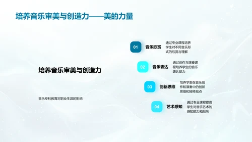 音乐专科教育讲解PPT模板