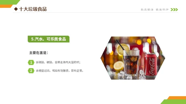 黄绿双色清新简约6月食品安全宣传周小学生食品安全主