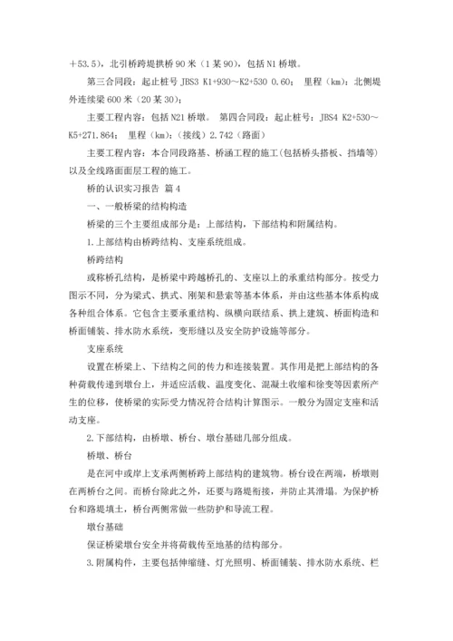 桥的认识实习报告集合七篇.docx