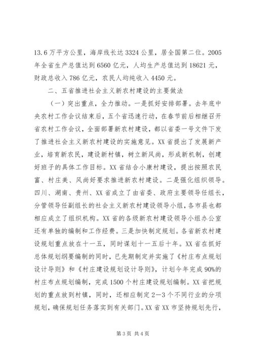 赴四川、贵州、湖南、江西、XX省学习考察报告.docx