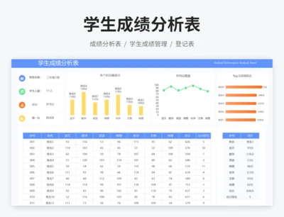 学生成绩分析表