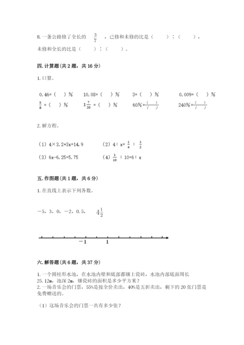 人教版六年级下册数学期末测试卷及参考答案【培优b卷】.docx