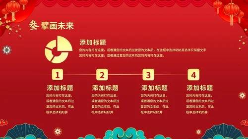 红色喜庆大气国潮风企业新年开工大吉PPT