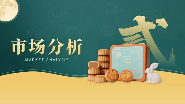黄色中国风企业中秋月饼营销PPT模版