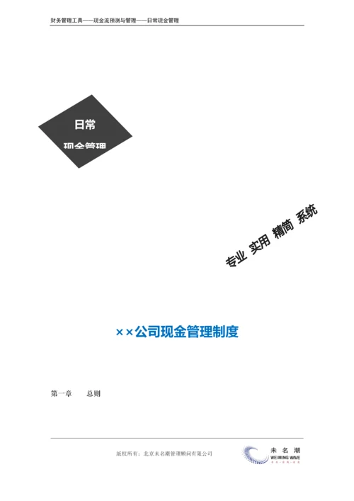 现金管理制度.doc.docx