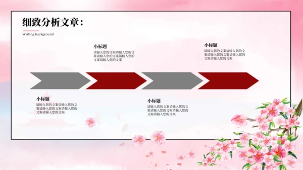 桃花源记教育课件PPT模板