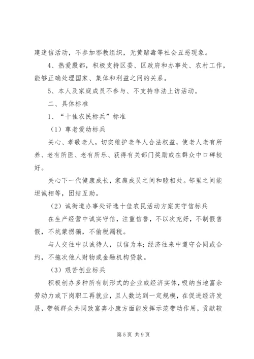 街道办事处评选十佳农民活动方案 (9).docx