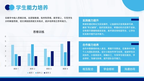 蓝色3D风新学年开启新征程教师教学计划PPT模板