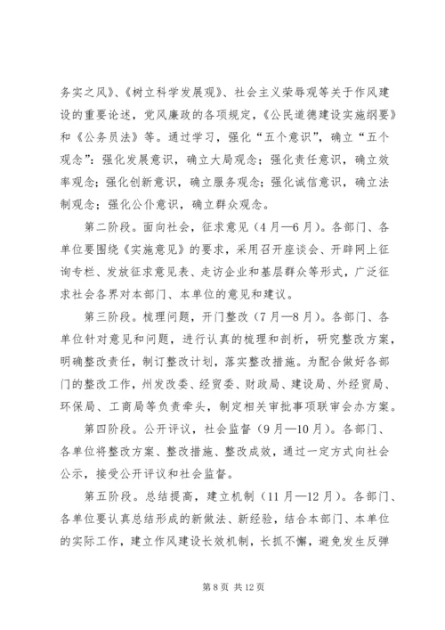 作风建设年活动的实施意见.docx