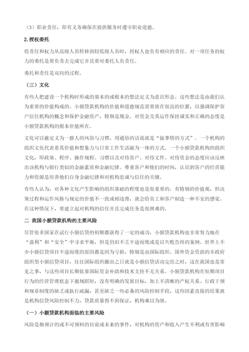 小额贷款机构的信贷风险管理-内部控制和欺诈防范.docx