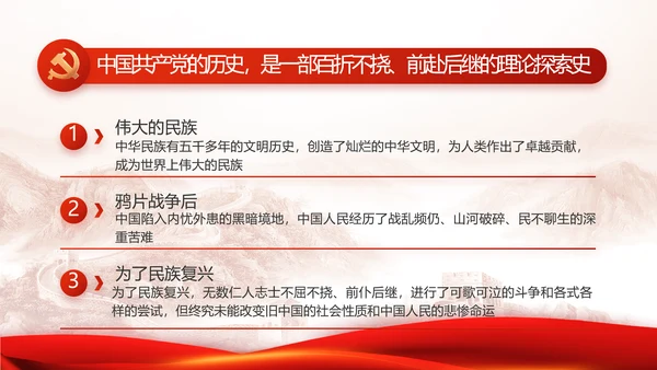 传承百年薪火践行初心使命动态PPT