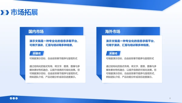 蓝色商务风工业机械行业年终总结PPT模板