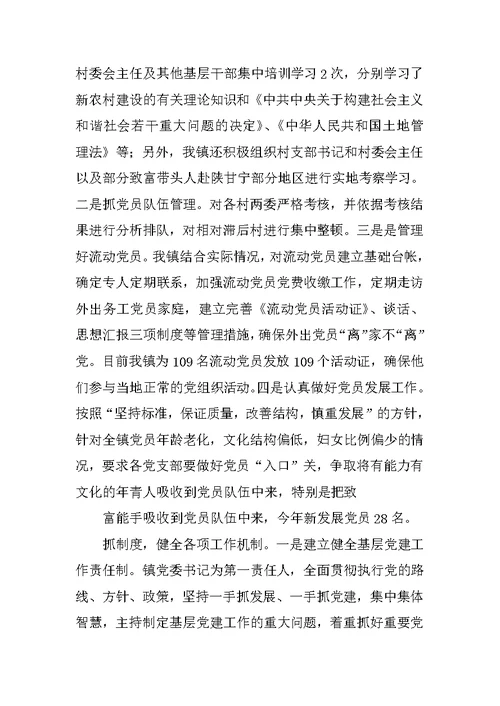 党建工作汇报ppt材料