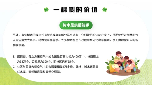 中国植树节通用PPT模板