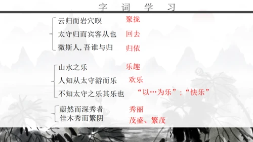 人教版初二年级语文《醉翁亭记》通用PPT课件