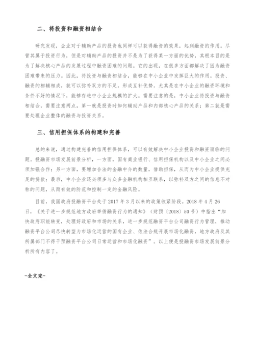 投融资市场发展前景-产业报告.docx
