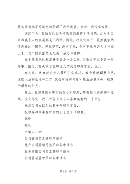 公司申请书范文4篇.docx