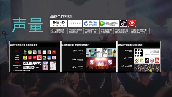 音乐节娱乐晚会招商方案通用PPT模板