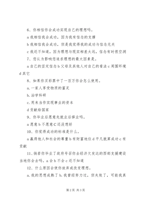 党员理想信念教育调查问卷.docx