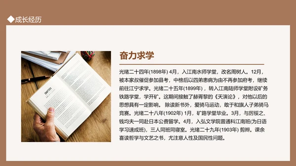 鲁迅先生PPT模板