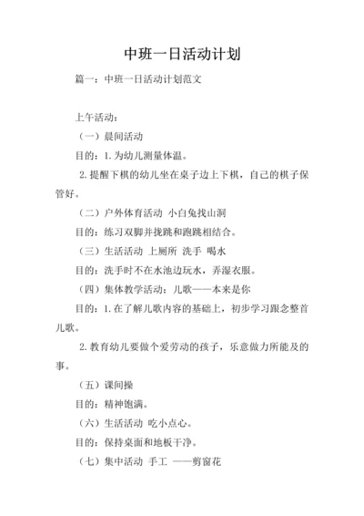 中班一日活动计划.docx