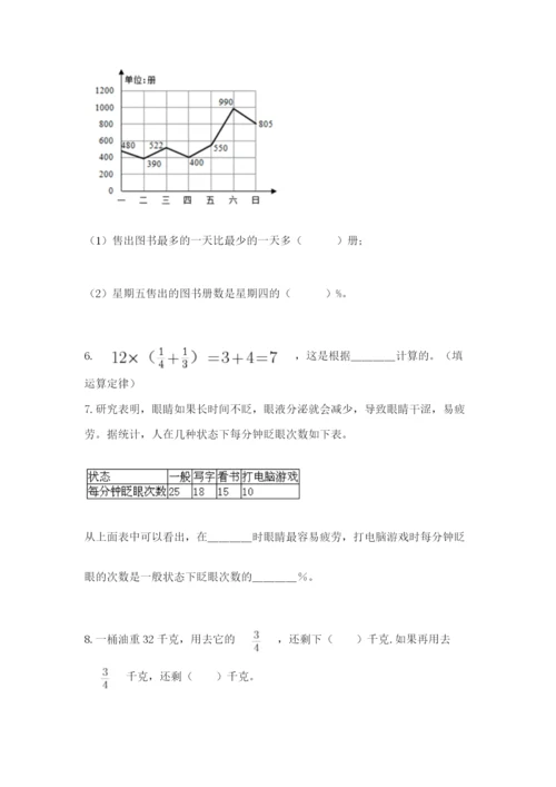 小学数学六年级上册期末测试卷（名师推荐）word版.docx