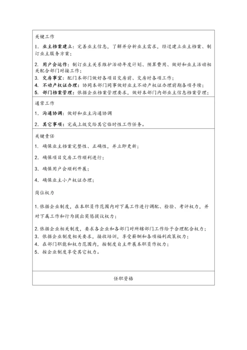 客户服务部岗位职能说明指导书.docx