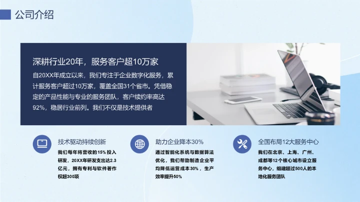 企业风含图片PPT列表