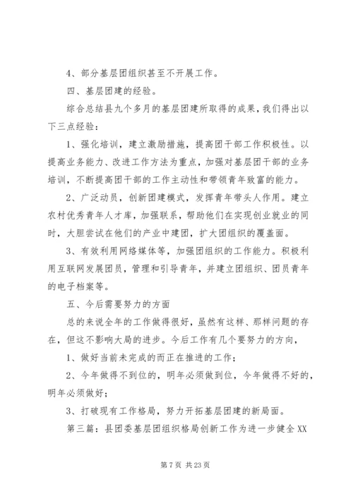 团县委基层团组织建设工作自查报告.docx