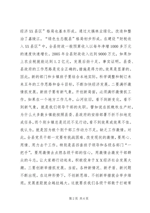 县委常委会议上的讲话.docx