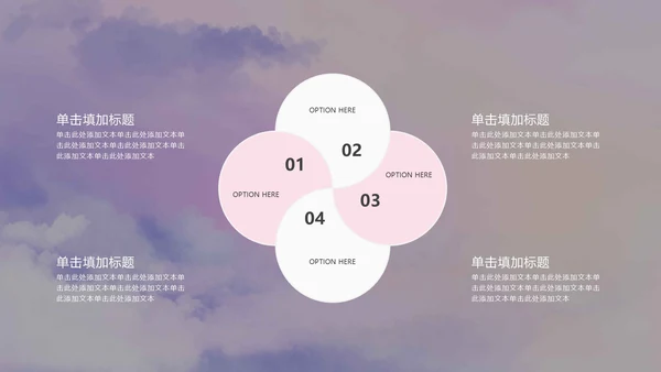 紫色梦幻气泡年终述职PPT模板