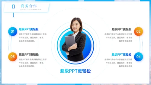 物业服务人员公司行政文员商务公关策划通用PPT模板