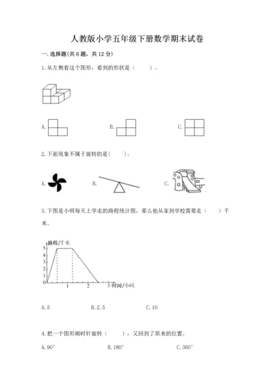 人教版小学五年级下册数学期末试卷精品有答案.docx