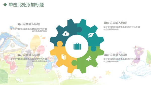 儿童小学早教幼儿教师说课通用PPT课件