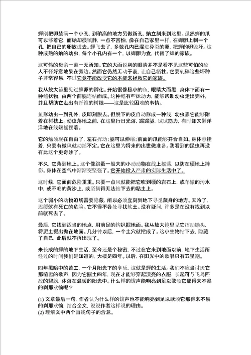 部编版语文九年级上册期末测试卷（突破训练）