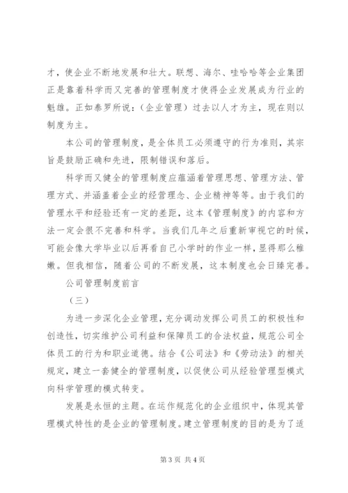 公司管理制度前言.docx