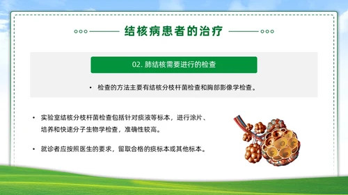 绿色简约世界防治结核病日你我共同努力终结结核流行PPT课件