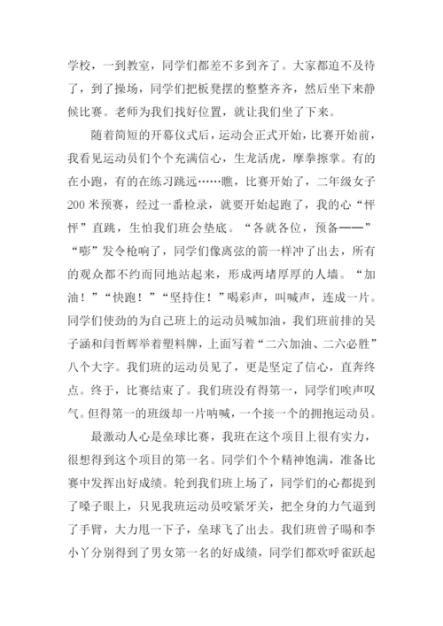 难忘的运动会作文800字.docx