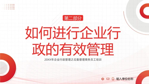 后勤管理培训企业员工人事部商务培训PPT课件