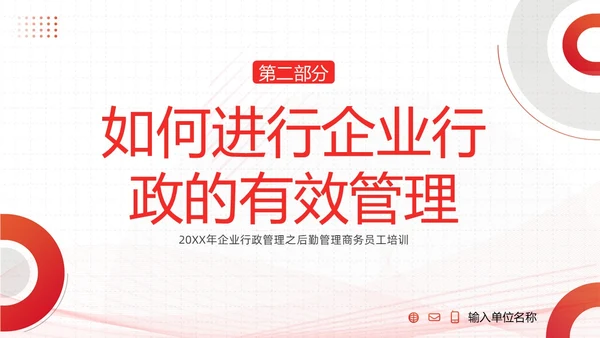 后勤管理培训企业员工人事部商务培训PPT课件
