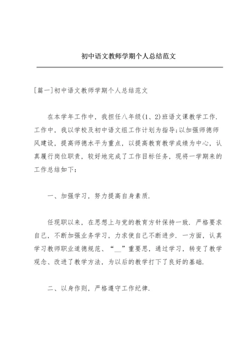 初中语文教师学期个人总结范文.docx