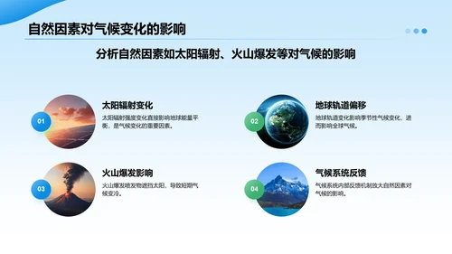 蓝色摄影风全球气候变化与应对措施研究报告PPT模板