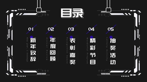 娱乐业年终盛典潮流时尚通用PPT模板