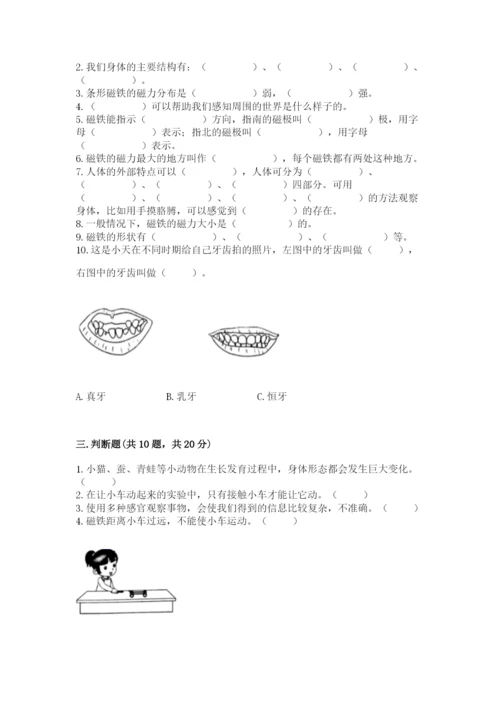 教科版二年级下册科学期末测试卷（中心小学）.docx