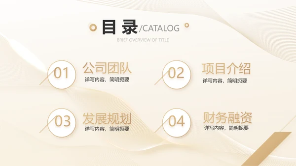 金色高档医美商业计划书动态PPT