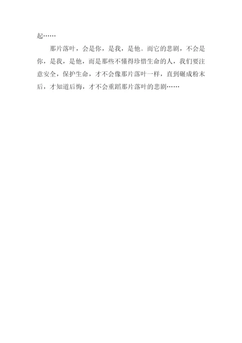 一片落叶的悲剧作文600字.docx