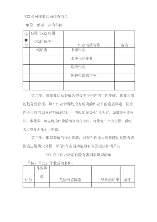 岗位安全风险辨识及分级管控实施指南