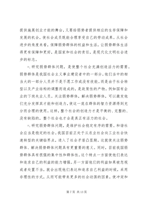 保护弱势群体权益问题研究_1.docx